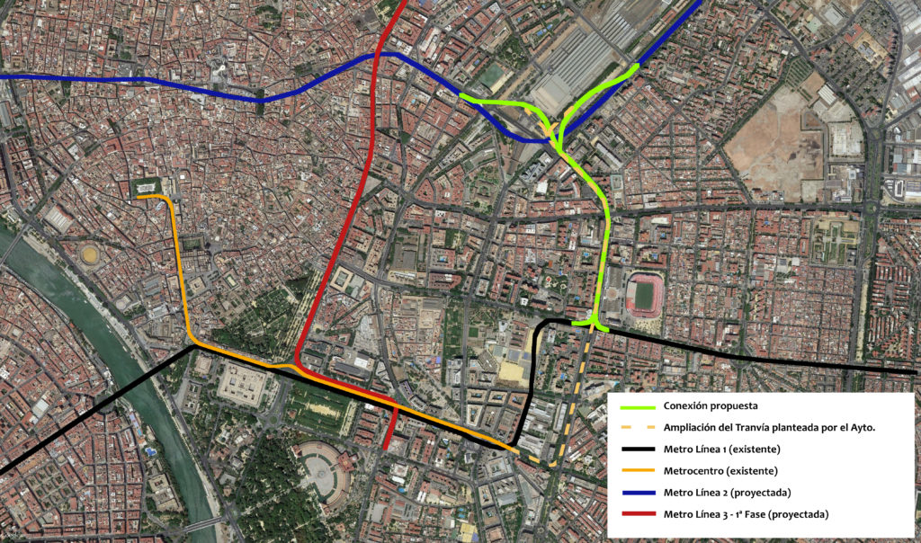 Red Metro Propuesta (vista satélite)