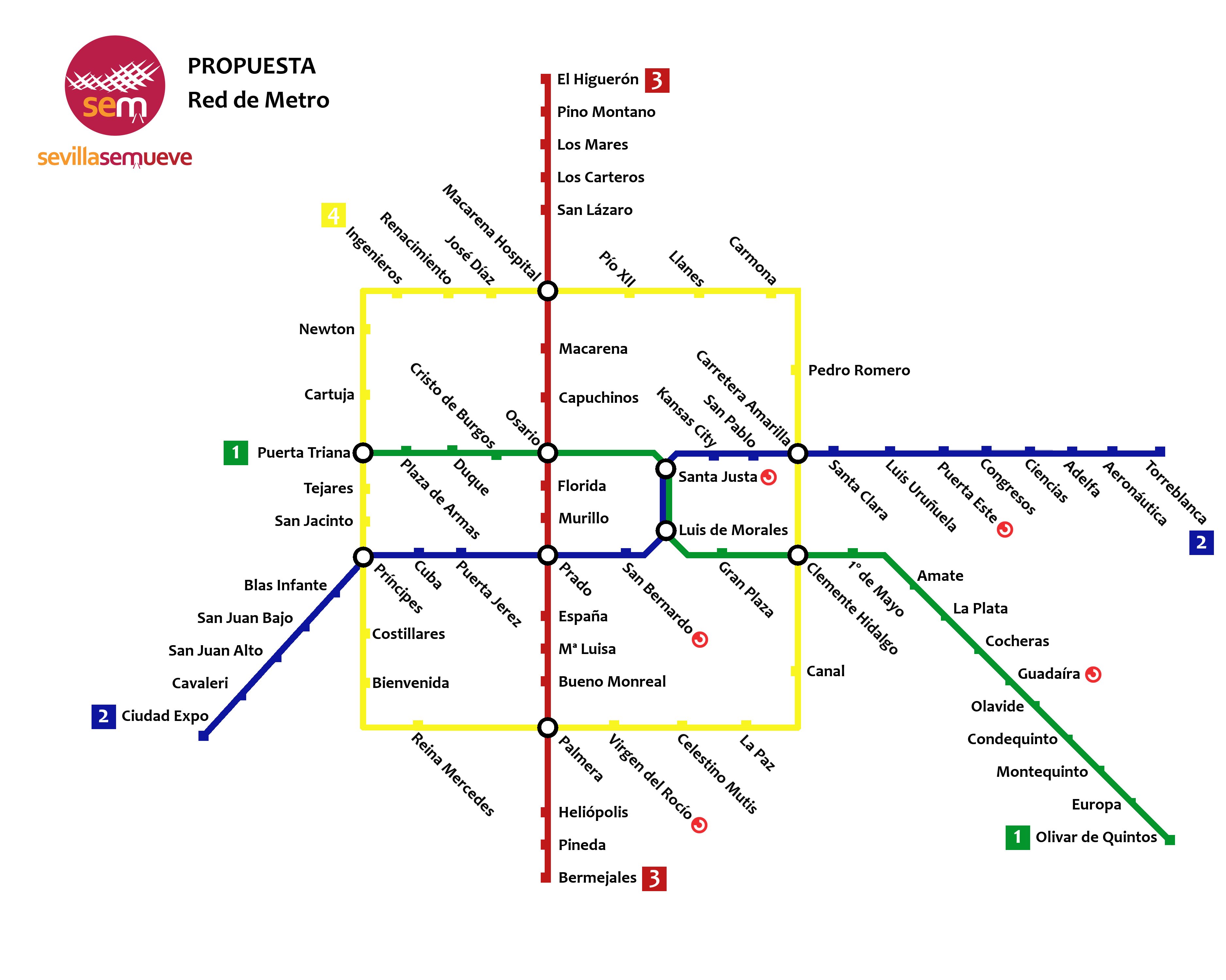 Red Metro Propuesta (trazado definitivo)
