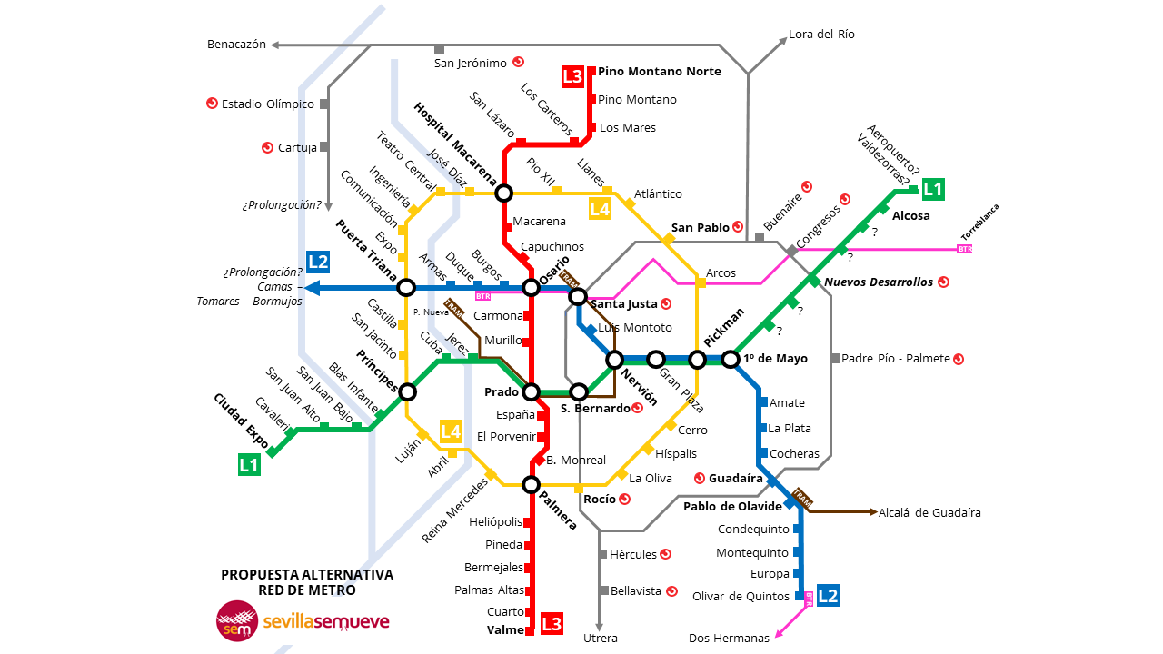 sevillasemueve aplaude el convenio del Metro y pide una red coordinada de transporte público